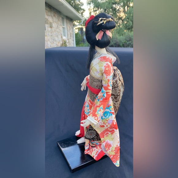Japanese Nishi Geisha Doll Gorgeous Kimono Rare Vintage - Picture 9 of 14